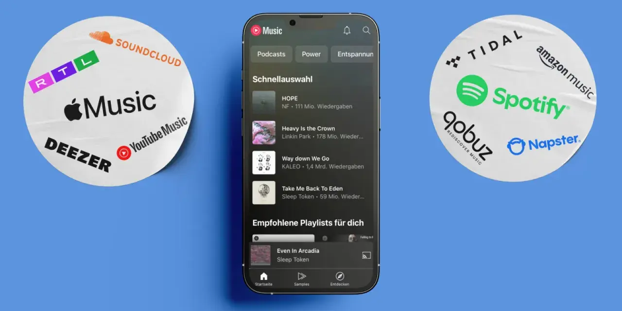 Entdecke neue Musik mit Apple Music, Spotify, Deezer & Co. auf deinem Smartphone.