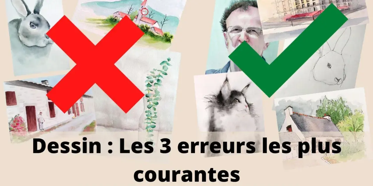 Dessin : Les 3 erreurs les plus courantes. Apprenez à éviter les pièges pour un dessin sur toile facile à faire.