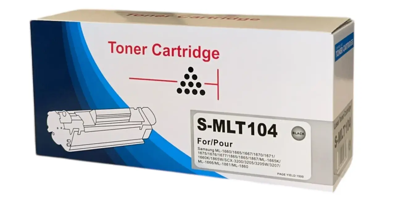 Pudełko z tonerem S-MLT104, kompatybilne m.in. z drukarką Samsung ML-1660.