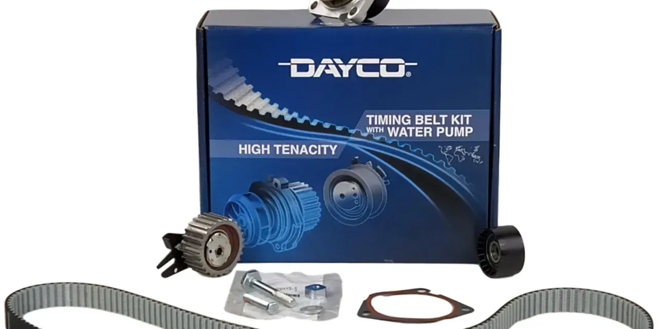 Zestaw paska rozrządu z pompą wody Dayco, kluczowy element dla każdego mechanika.