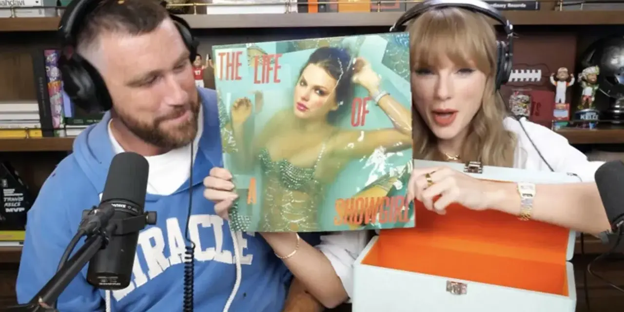 Taylor Swift prezentuje okładkę swojego nowego albumu "The Life of a Showgirl".