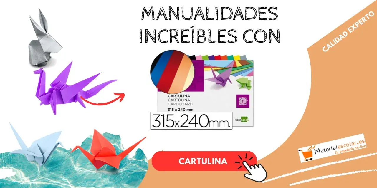Origami de animales y grullas, ideas para decorar una cartulina. Paquete de cartulinas de colores.