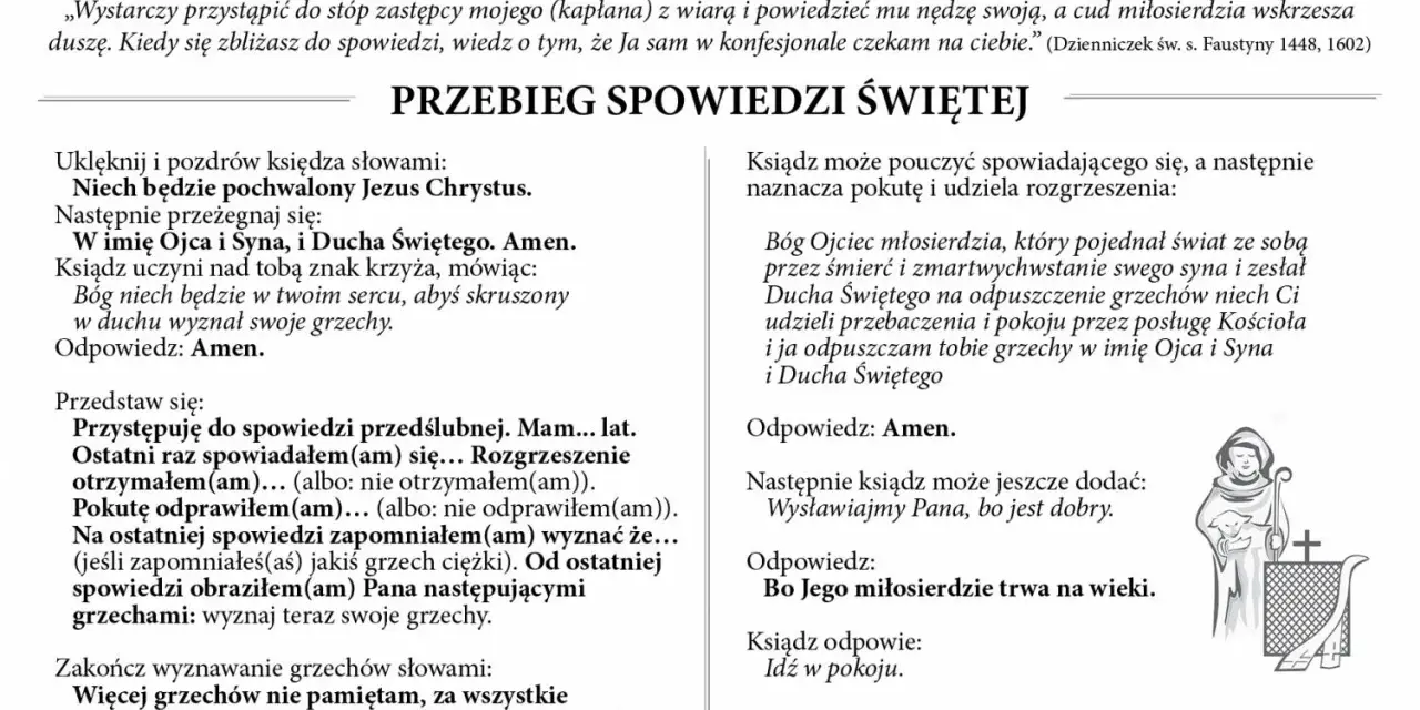 Instrukcja do spowiedzi przedślubnej: jak wyznać grzechy, przyjąć rozgrzeszenie i pokutę.