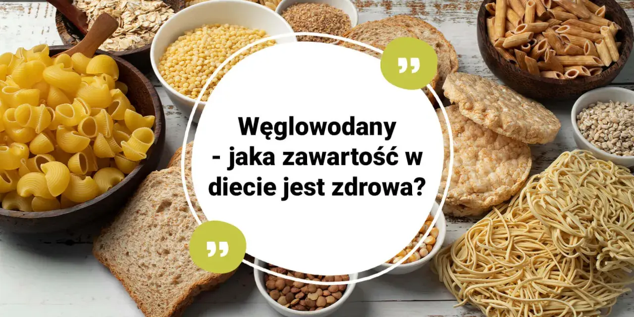 Różnorodne produkty, które mają dużo węglowodanów: makaron, płatki owsiane, ryż, pieczywo, kasza.