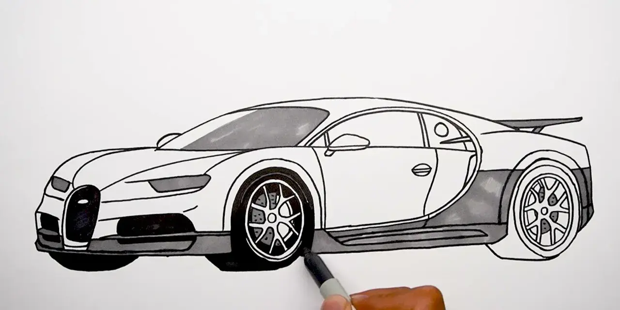 Jak narysować Bugatti Chiron: krok po kroku do realistycznego rysunku
