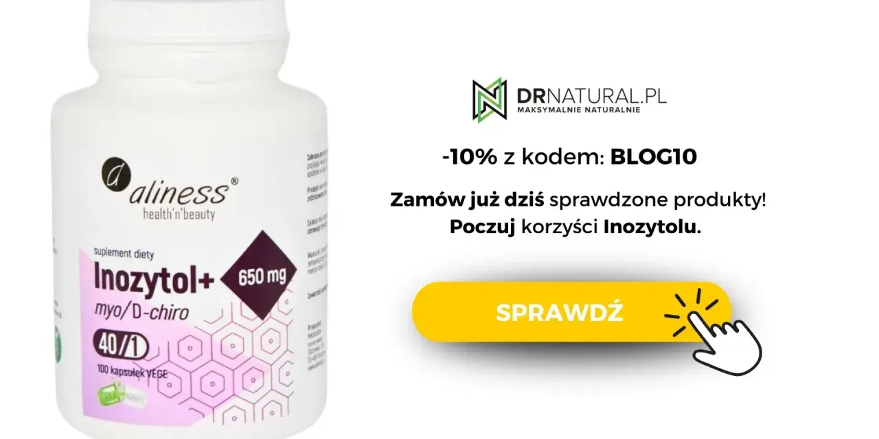 Suplement diety Inozytol+ 650 mg od Aliness. Wsparcie w odchudzaniu i poprawie samopoczucia. Zamów z kodem BLOG10.