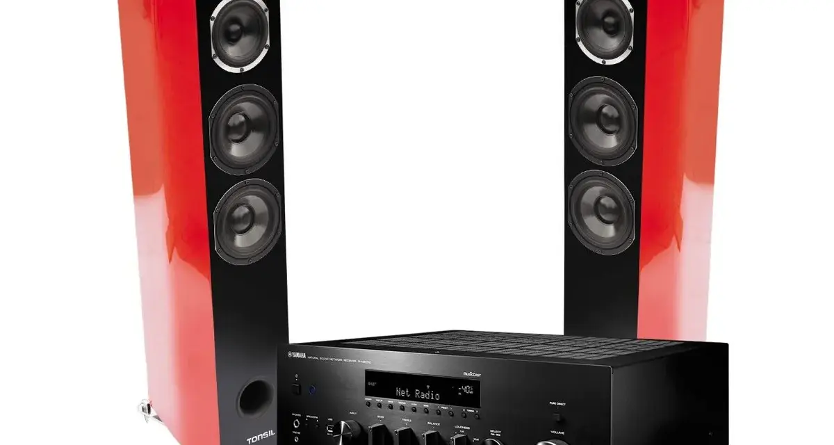 Zestaw Yamaha R-N803D z kolumnami Tonsil. Idealne połączenie dla miłośników dobrego dźwięku.