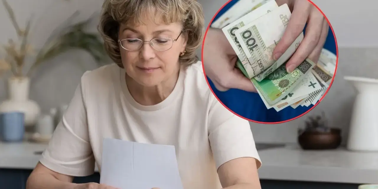 Kobieta z okularami liczy pieniądze, analizując swoje emerytury czerwcowe. Co dalej z finansami?