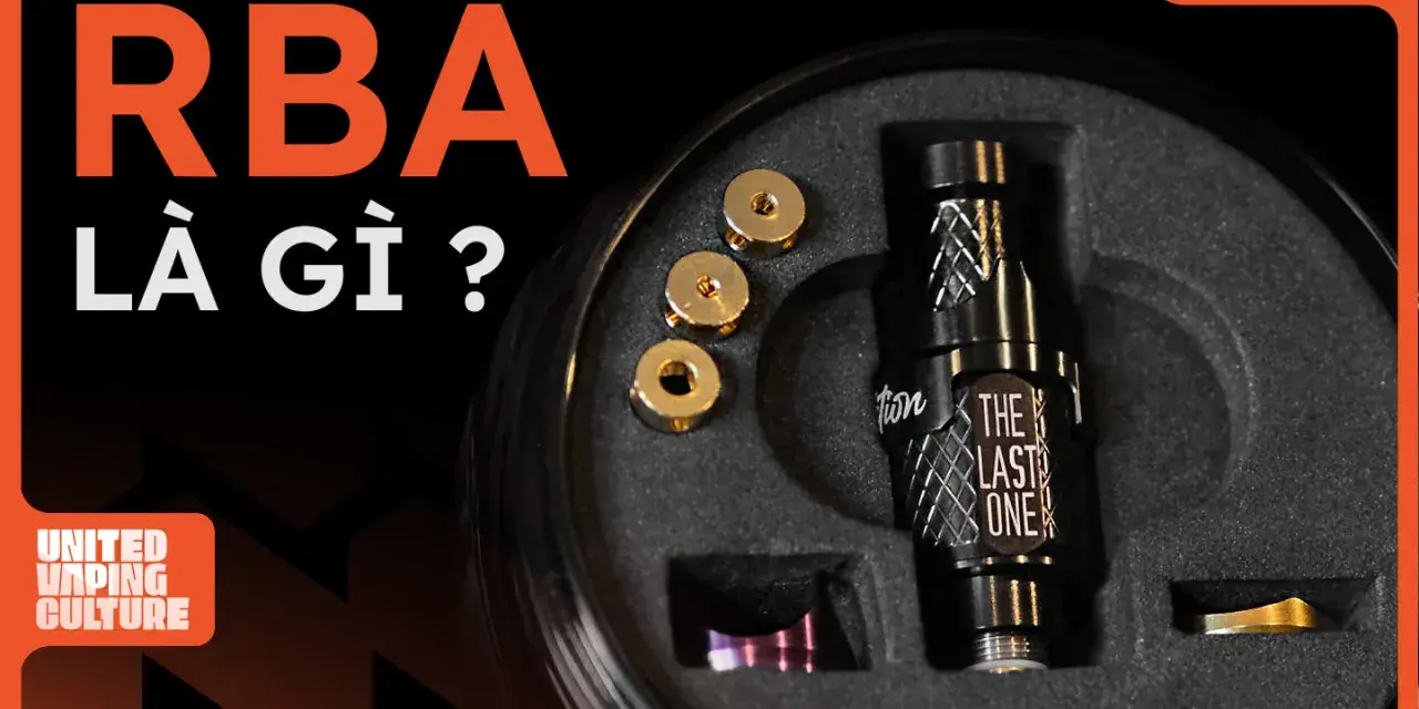 El kit de vapeo muestra un RBA, "The Last One", con piezas doradas. ¿Qué es RBA?