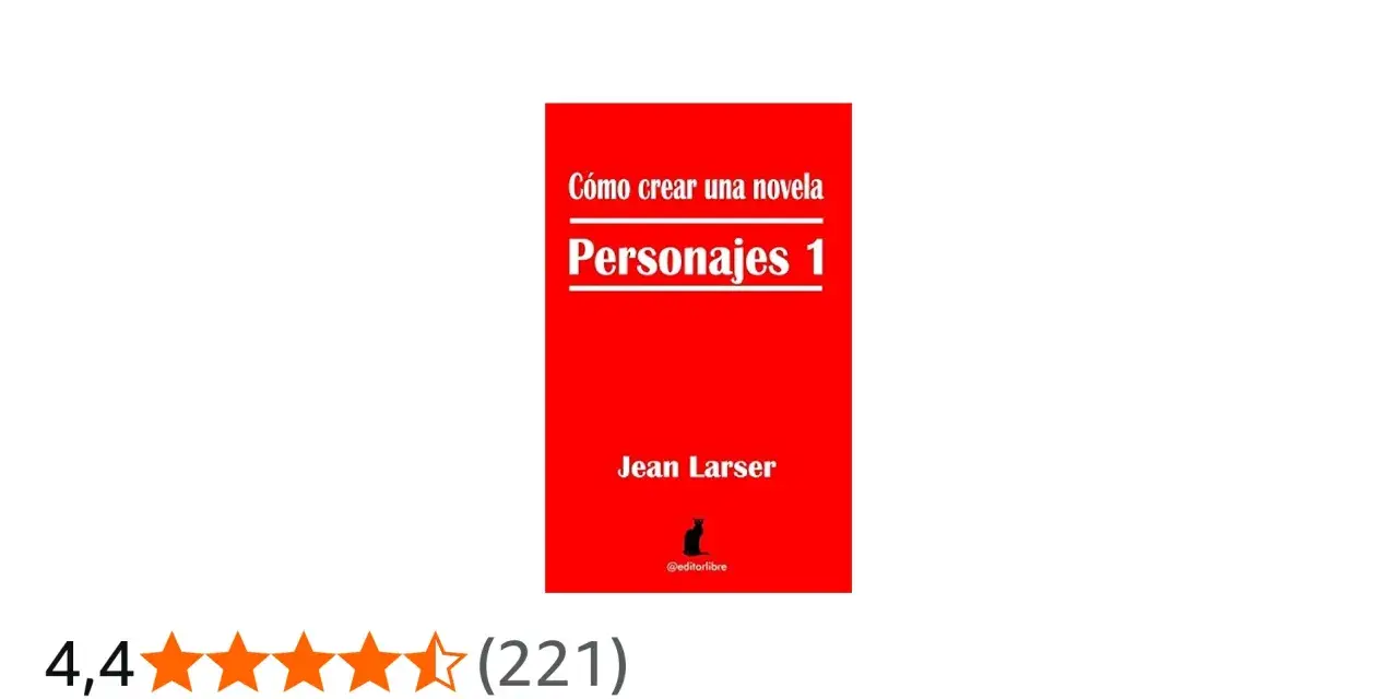 Libro "Personajes 1" de Jean Larser, guía para crear personajes de novela.