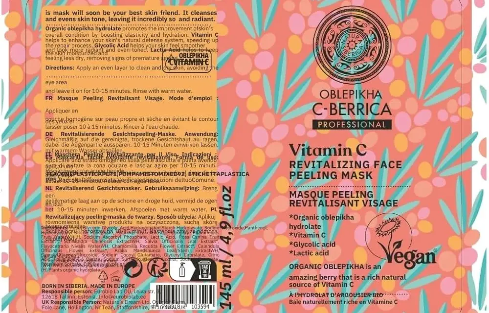 Natura Siberica C-Berrica: Peeling-maska, która odmieni Twoją cerę?