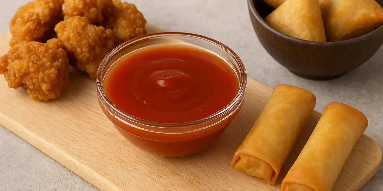 Nuggets croustillants, rouleaux de printemps dorés et samossas triangulaires attendant d'être trempés dans une sauce aigre douce appétissante.