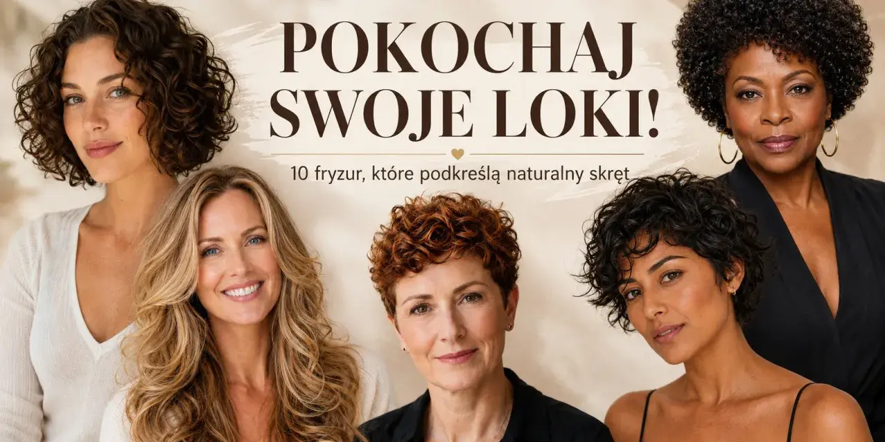 Cztery kobiety z różnymi fryzurami podkreślającymi ich naturalne loki. Dowiedz się, jak obciąć kręcone włosy, by wyglądały zjawiskowo.