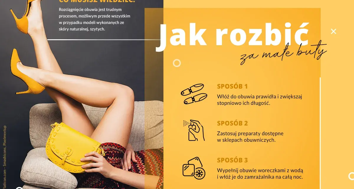 Jak rozciągnąć buty na długość: 3 sprawdzone sposoby na za małe obuwie. Wkładki, spraye lub zamrażarka pomogą.