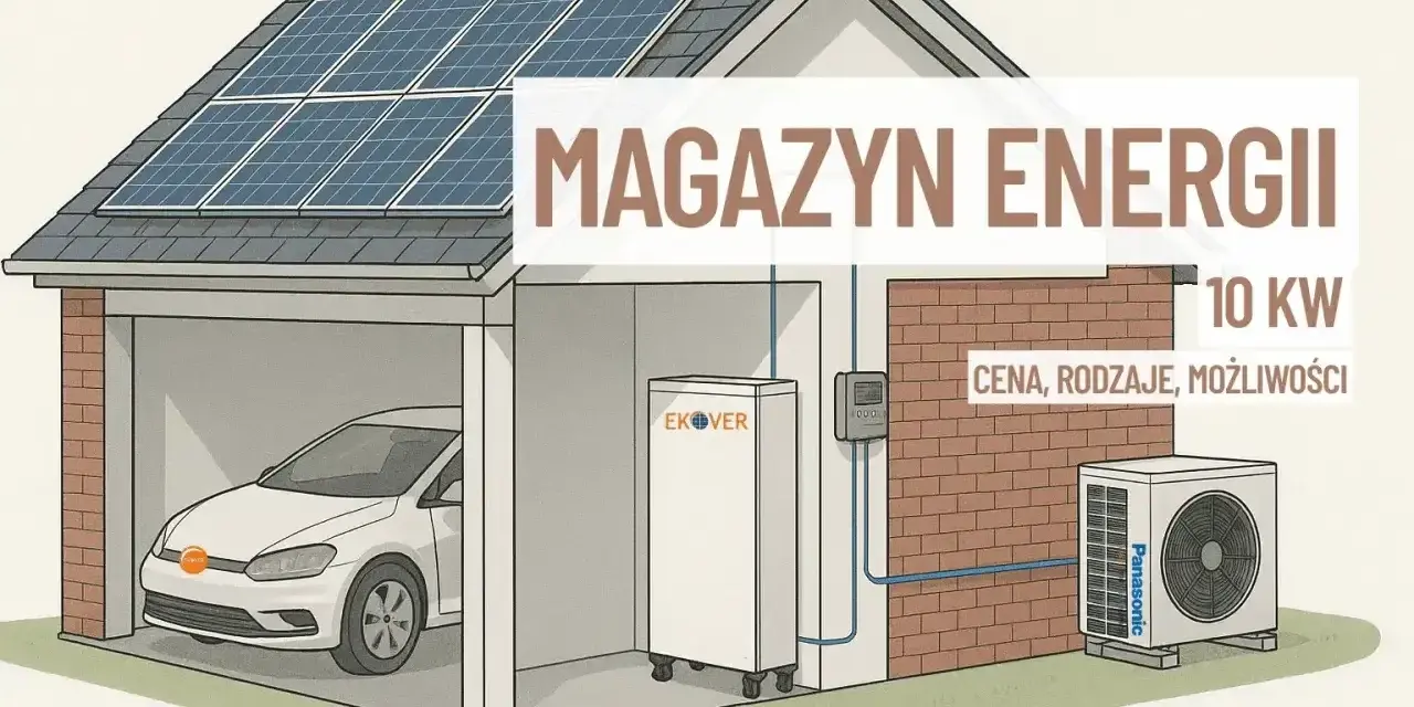 Jak dobrać instalację fotowoltaiczną? Dom z panelami, magazynem energii, autem elektrycznym i pompą ciepła. 10 kW, cena, rodzaje, możliwości.
