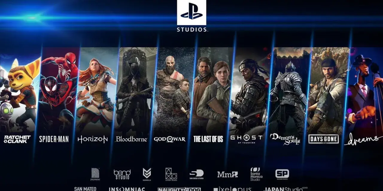 Colección de juegos exclusivos de PS5: Ratchet & Clank, Spider-Man, Horizon, Bloodborne, God of War, The Last of Us, Ghost of Tsushima, Demon's Souls, Days Gone y Dreams.