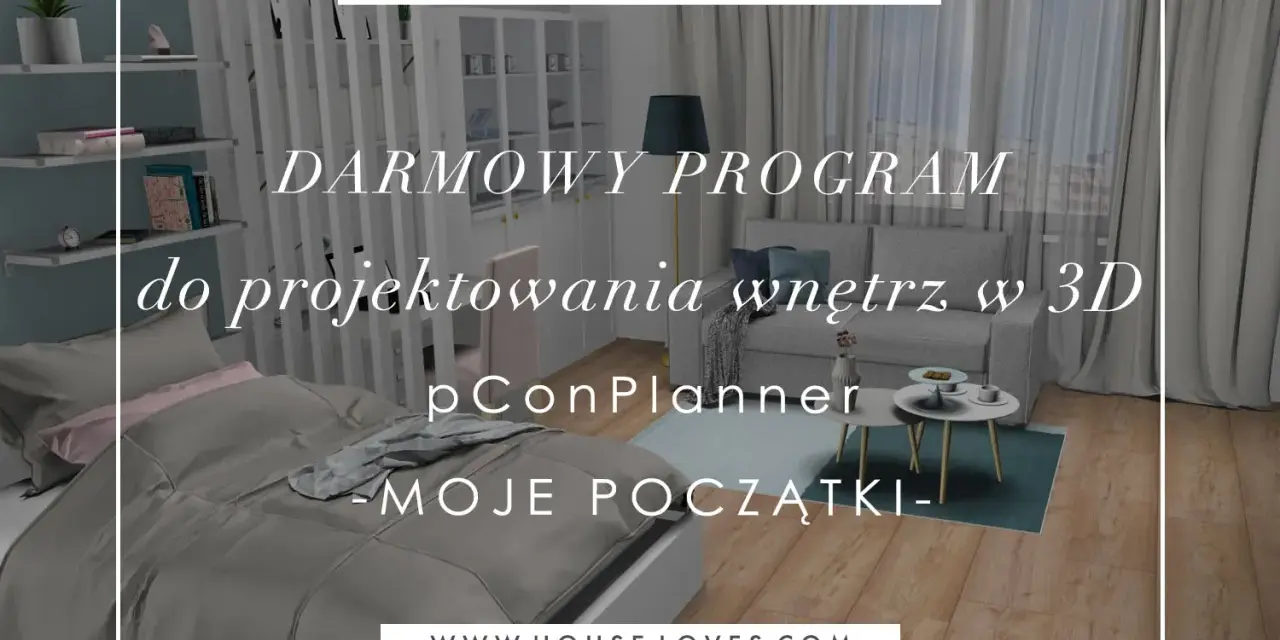 Darmowy program do projektowania wnętrz 3D po polsku, pConPlanner, ułatwia tworzenie wymarzonych aranżacji.