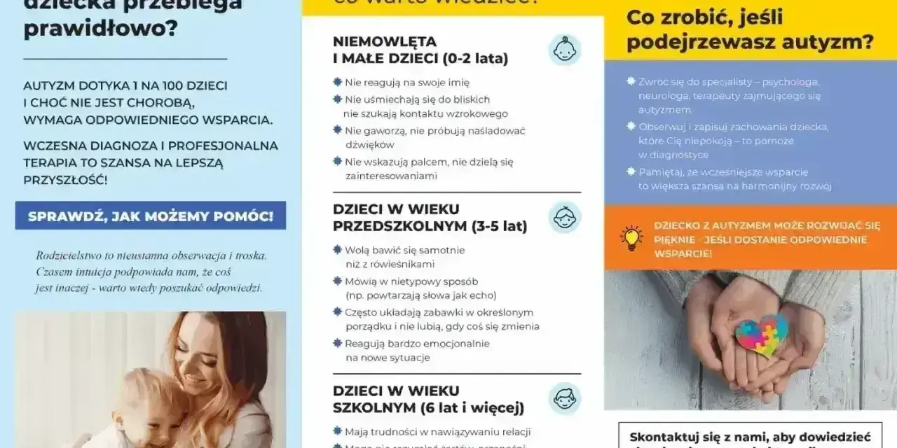 Wczesne objawy autyzmu u dzieci: brak reakcji na imię, trudności w relacjach, nietypowe zainteresowania. Warto szukać pomocy.