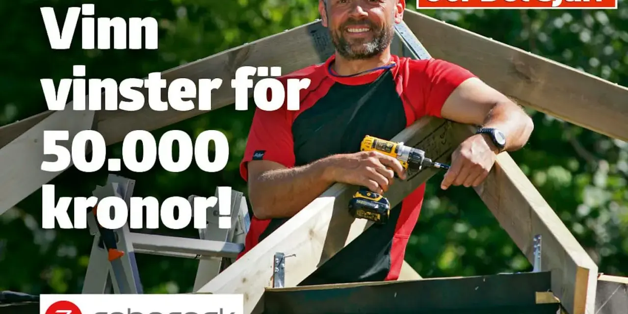 Man bygger med skruvdragare, vinn 50.000 kr! Gör Det Själv-projekt med Roborock.