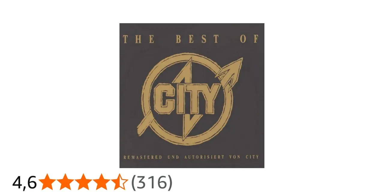 The Best Of CITY" - das Album-Cover der Band CITY, remastered und autorisiert.