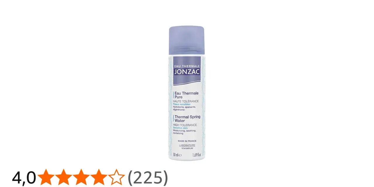 Flacon d'eau thermale JONZAC, idéal pour le visage. Découvrez les bienfaits de cette eau pour une peau hydratée et apaisée.