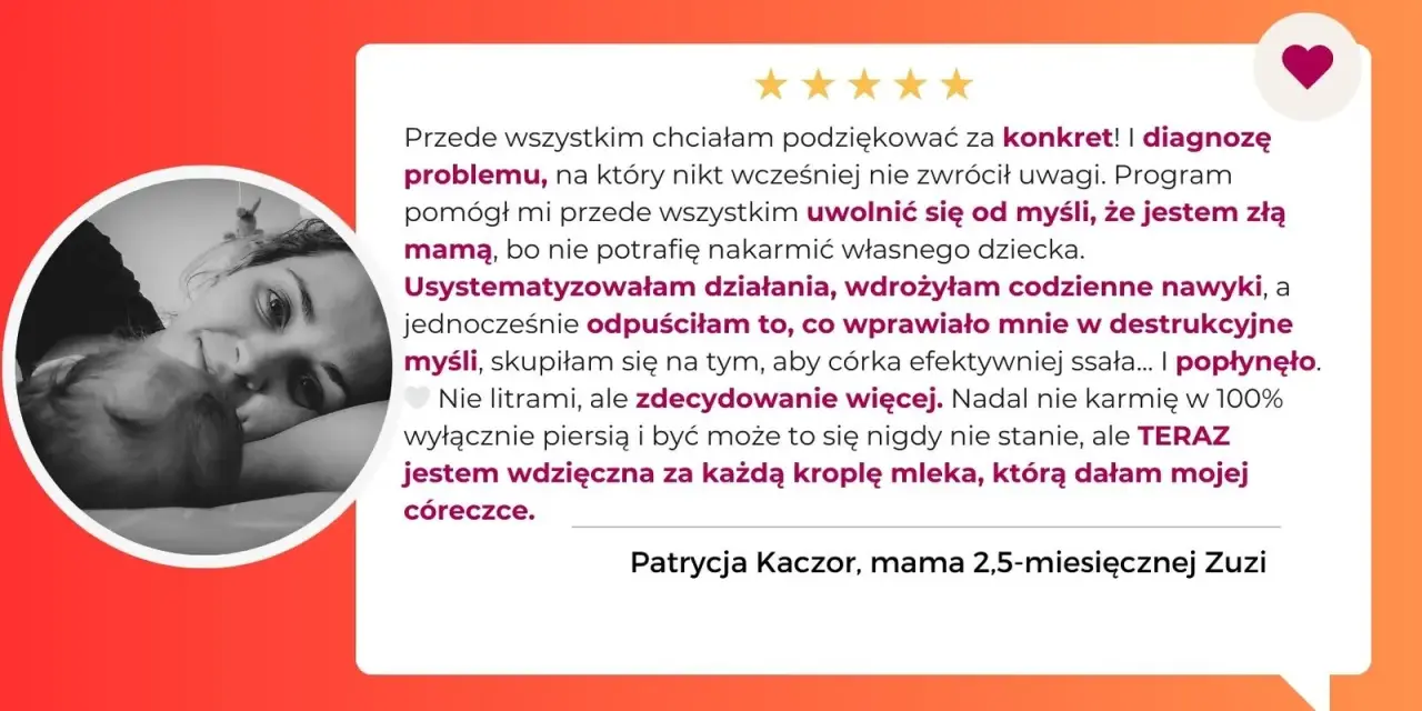Mama Patrycja opowiada, jak rozkręcić laktację i uwolnić się od myśli, że jest złą mamą. Teraz karmi córkę mlekiem.