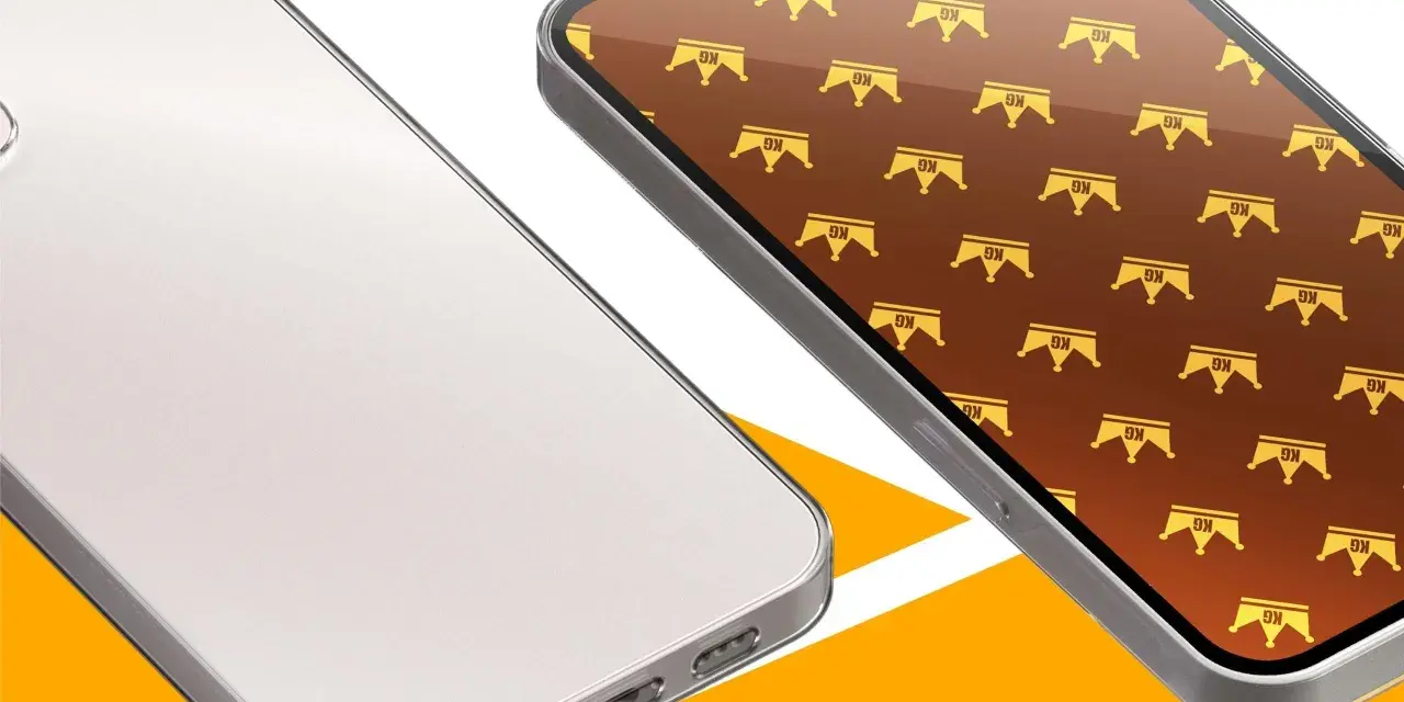 Eleganckie etui na telefon realme 7 z motywem złotych koron.