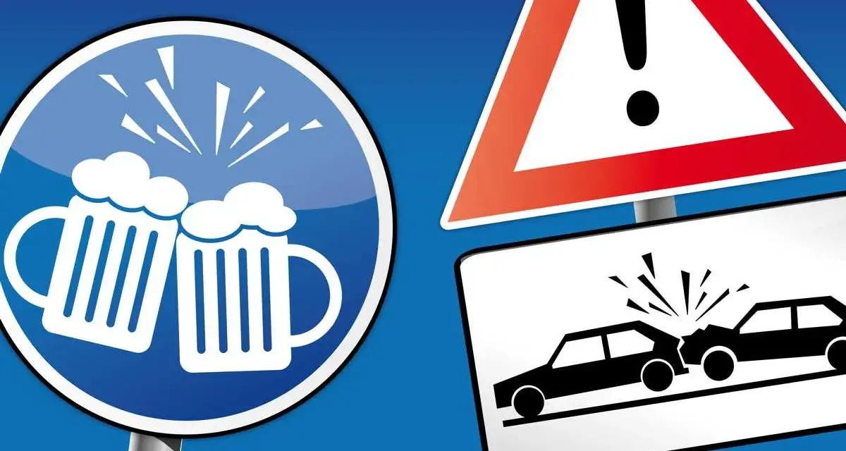Ostrzeżenie przed wypadkami spowodowanymi przez alkohol. Limit alkoholu w Polsce to podstawa bezpieczeństwa na drogach.