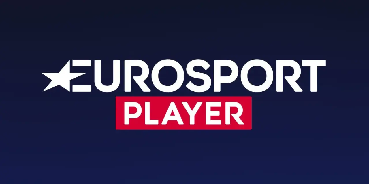 Logo Eurosport Player. Oglądaj ulubione sporty na żywo i na żądanie.