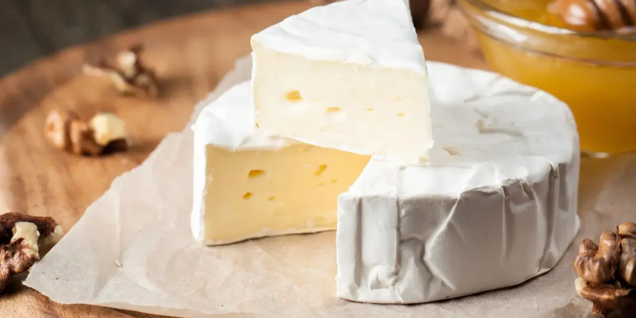 Ein cremiger Camembert mit Nüssen und Honig. Vorsicht bei Camembert in der Schwangerschaft.