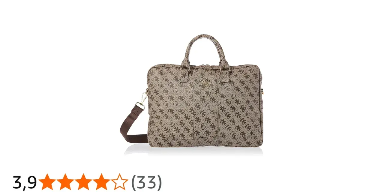 Elegancka, duża torebka damska Guess z monogramem, idealna na co dzień i do pracy.
