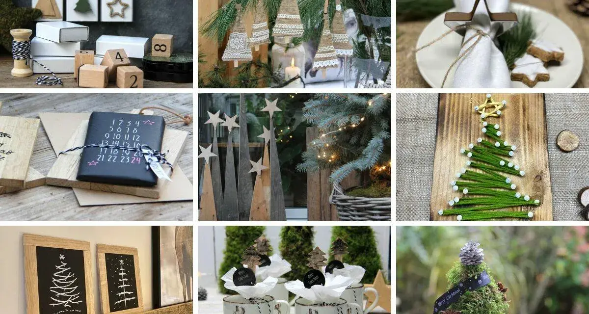 Ideen für Basteln Weihnachten Kinder 10 Jahre: Adventskalender, Baumschmuck aus Jute, Holz-Tannenbäume, Lichterketten, Geschenktassen mit Rentier.
