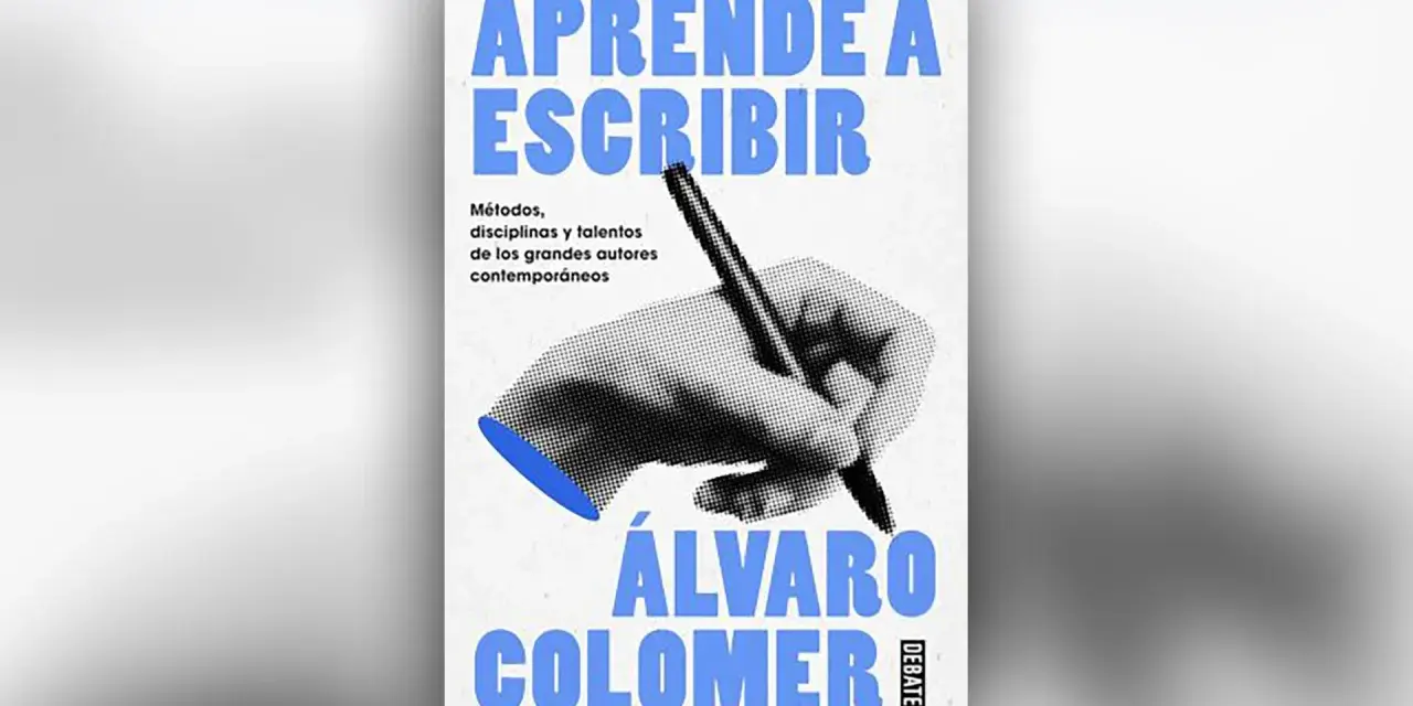 Libro "Aprende a escribir" de Álvaro Colomer, con una mano escribiendo. Ideal para quienes buscan libros para mejorar la escritura.