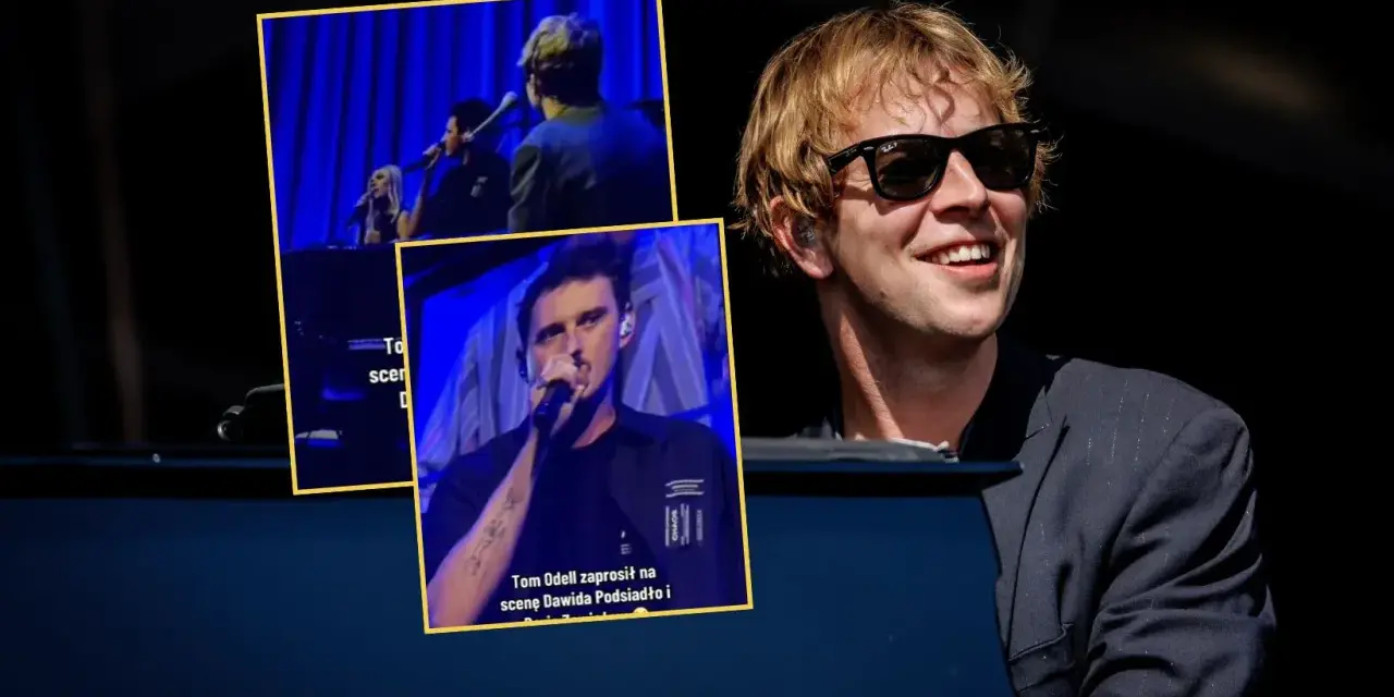 Tom Odell na scenie z Dawidem Podsiadło i Darią Zawiałow.
