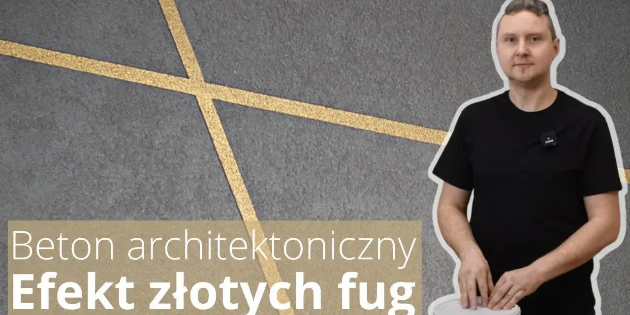 Jak zrobić beton ze złotymi paskami - krok po kroku do efektu wow