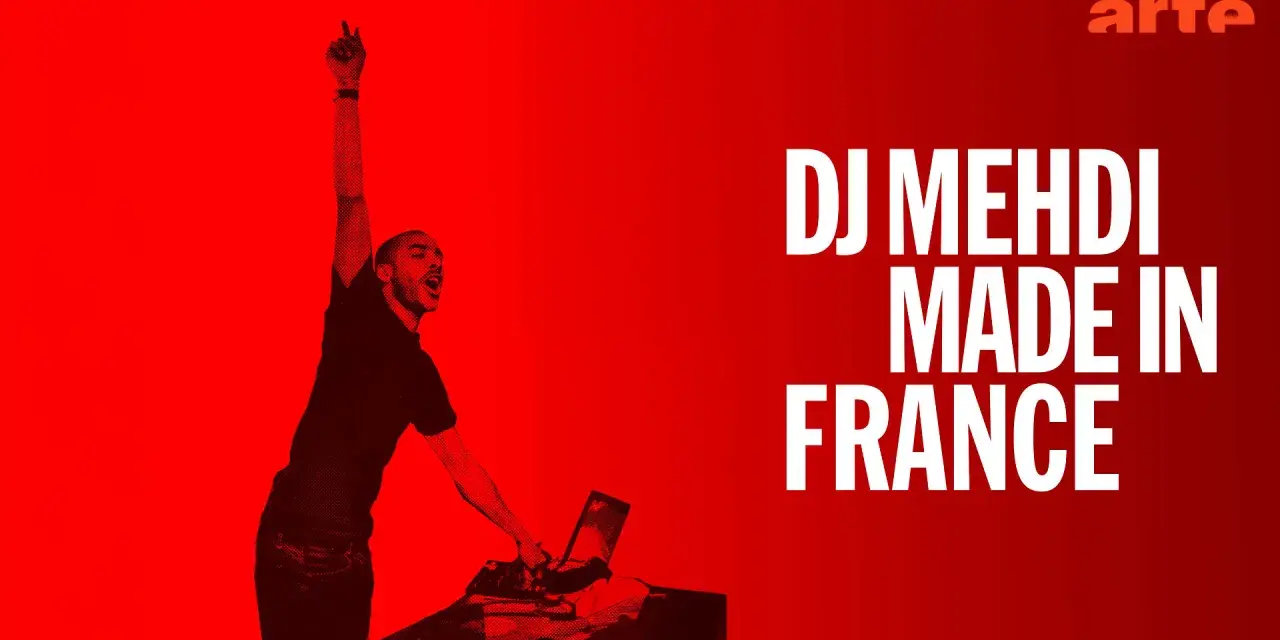DJ Mehdi, le dj du moment, enflamme la scène avec un bras levé. "Made in France" s'affiche en gros caractères.