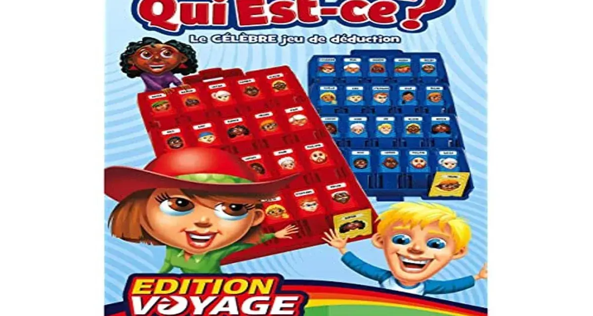 Juego "Qui est-ce?" Edición Viaje. Ideal para practicar y saber tu nivel de francés mientras juegas a adivinar personajes.