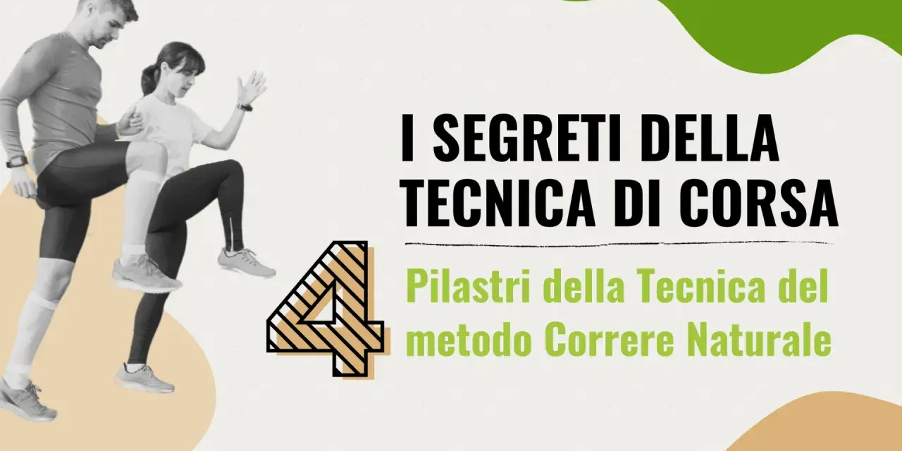 Uomo e donna in allenamento per la corsa balzata. I segreti della tecnica di corsa e i pilastri del metodo Correre Naturale.