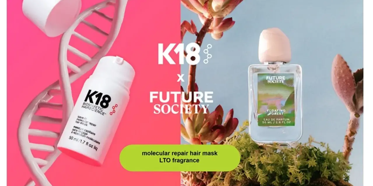 K18 biomimetic hair science mask i perfumy Future Society Floating Forest.