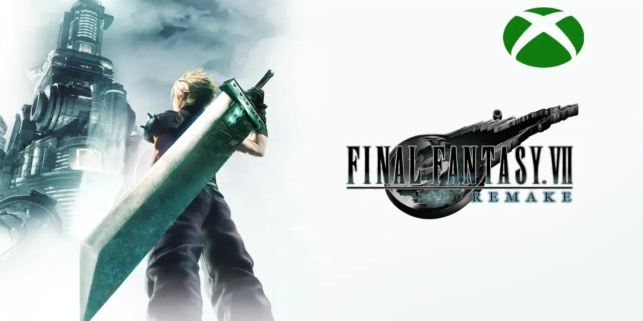 Cloud Strife con su gran espada, listo para la aventura en Final Fantasy VII Remake para Xbox.