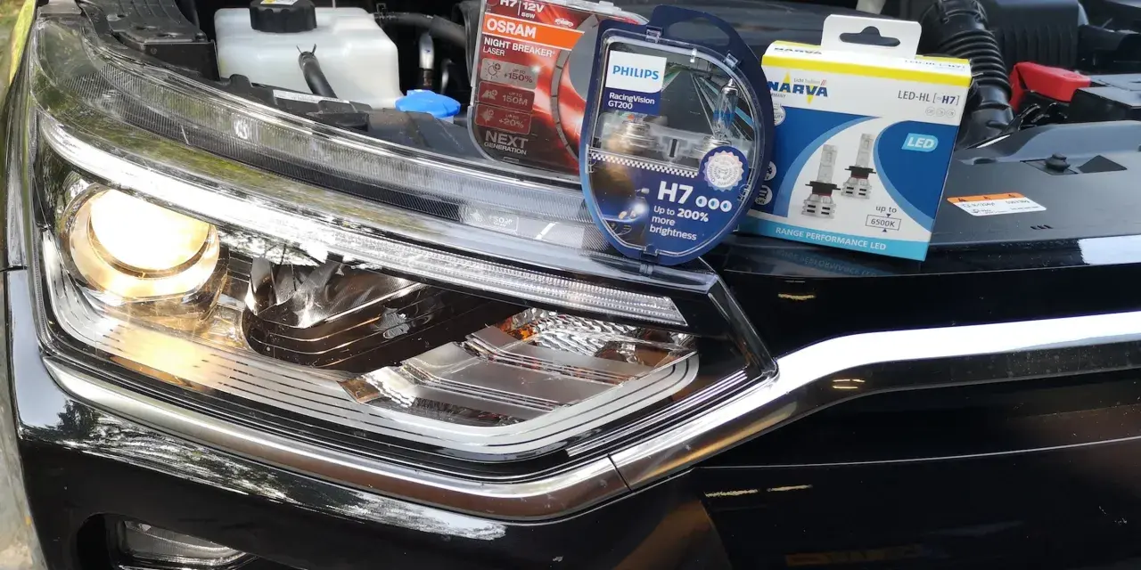 Nowe światła drogowe H7: OSRAM Night Breaker Laser, Philips RacingVision GT200 i Narva LED.
