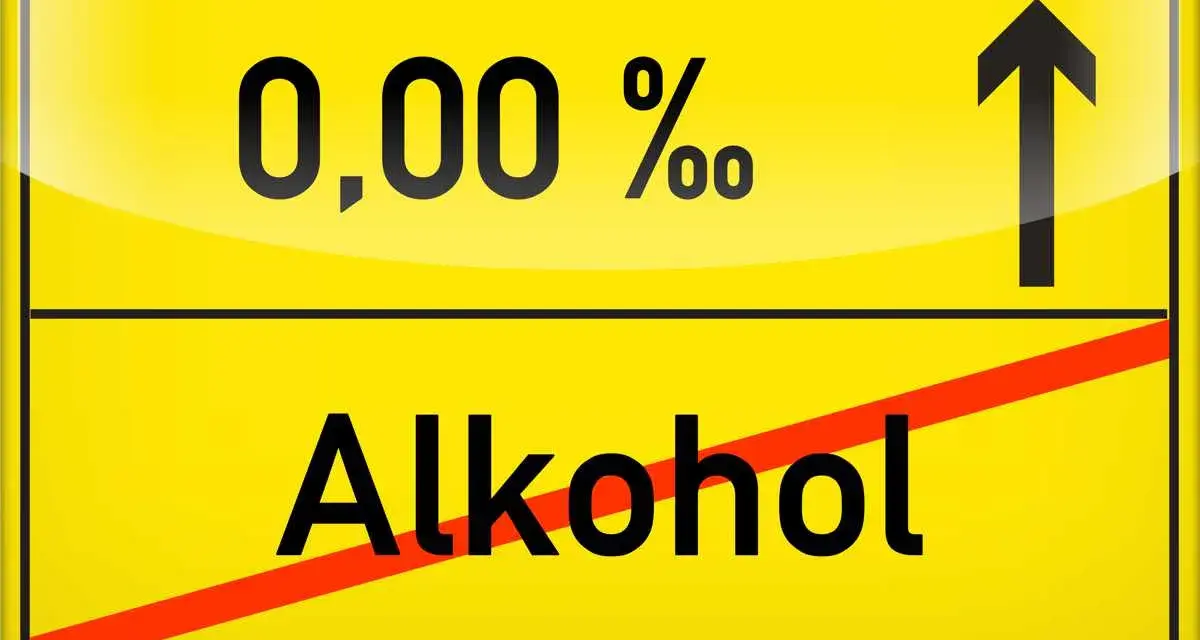 Znak drogowy informuje: 0,00 promila alkoholu. W Maroku nie można wwieźć alkoholu.