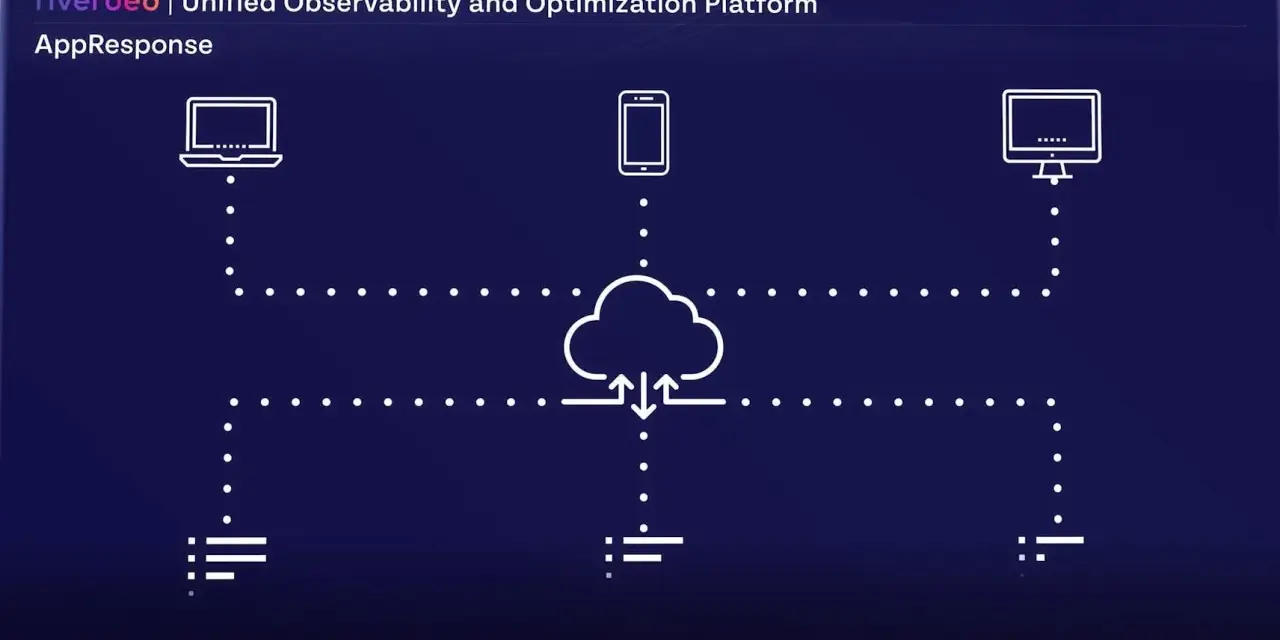 Riverbed's AppResponse platform connects devices to the cloud, like a riverbed alluvio guiding data flow.