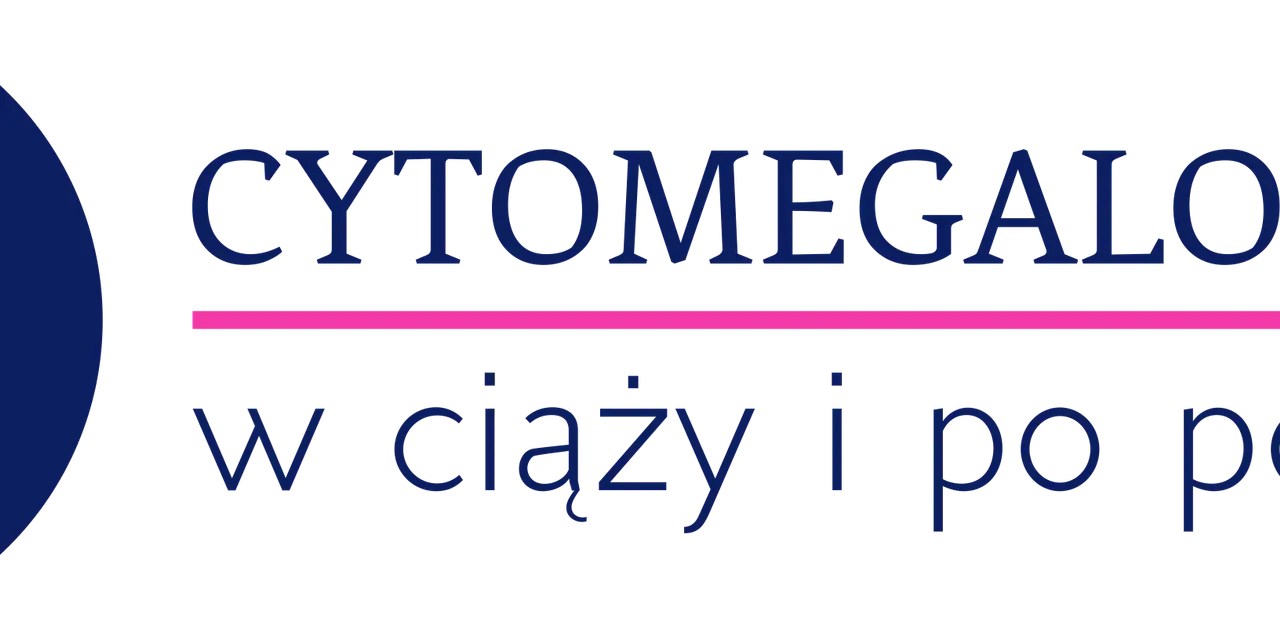 Grafika przedstawia sylwetkę kobiety w ciąży z sercem, obok napis "CYTOMEGALOWIRUS w ciąży i po porodzie".