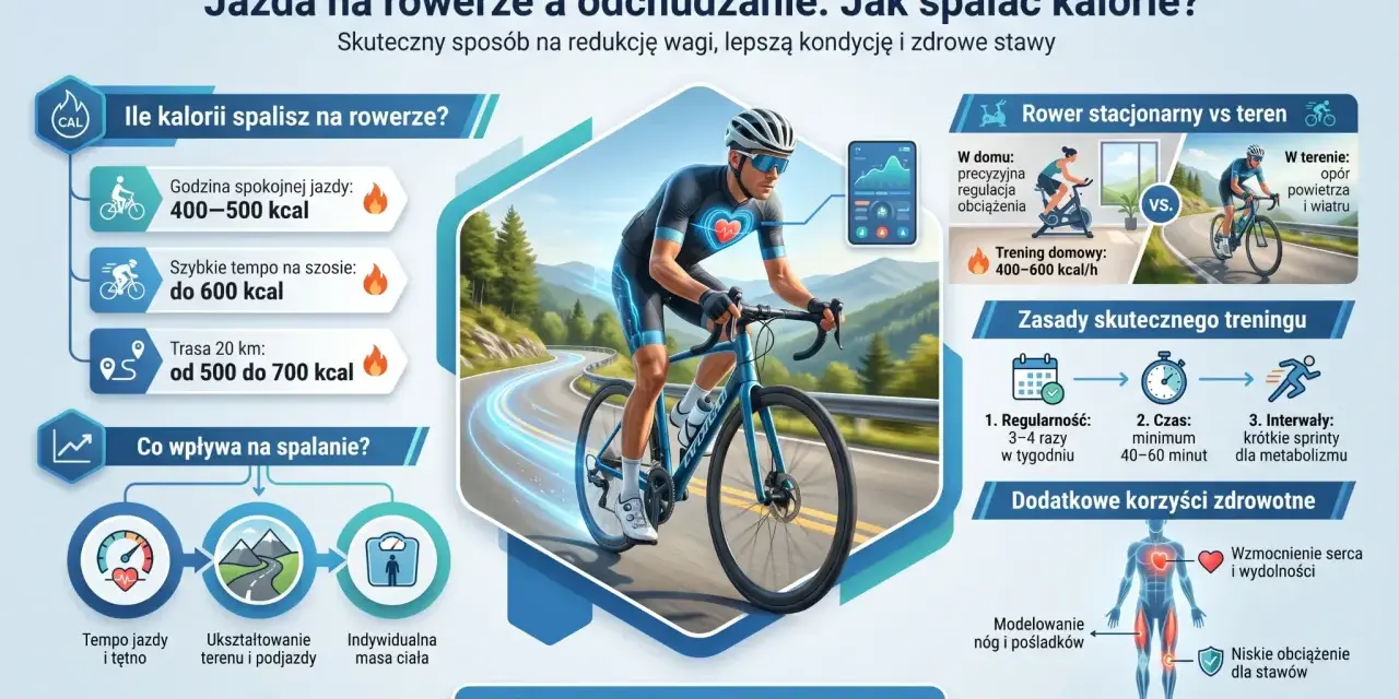 Jazda na rowerze to świetny sposób na spalanie kalorii, poprawę kondycji i zdrowia. Sprawdź, ile kalorii możesz spalić!