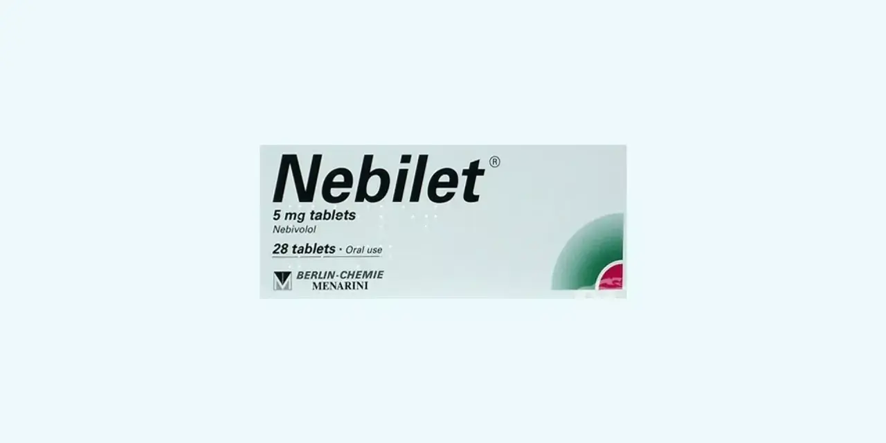 Opakowanie leku Nebilet, zawierające 28 tabletek po 5 mg nebivololu do stosowania doustnego.