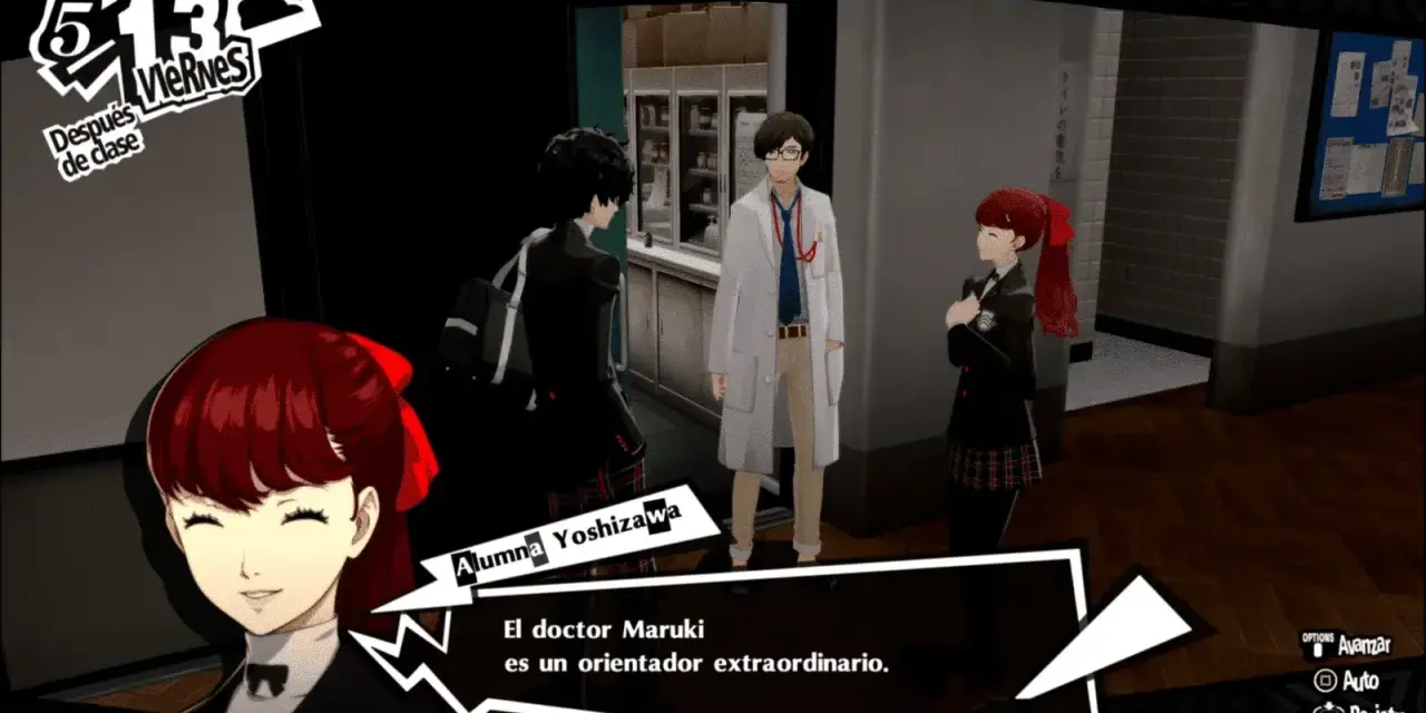 En Persona 5 Royal, Kasumi Yoshizawa habla sobre el doctor Maruki, un guía extraordinario.