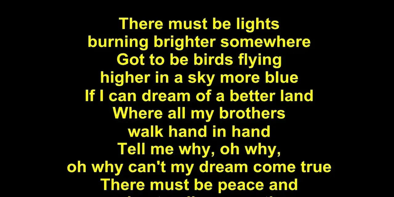 Elvis Presley singt "If I can dream" über Lichter, die heller brennen, und Brüder, die Hand in Hand gehen.