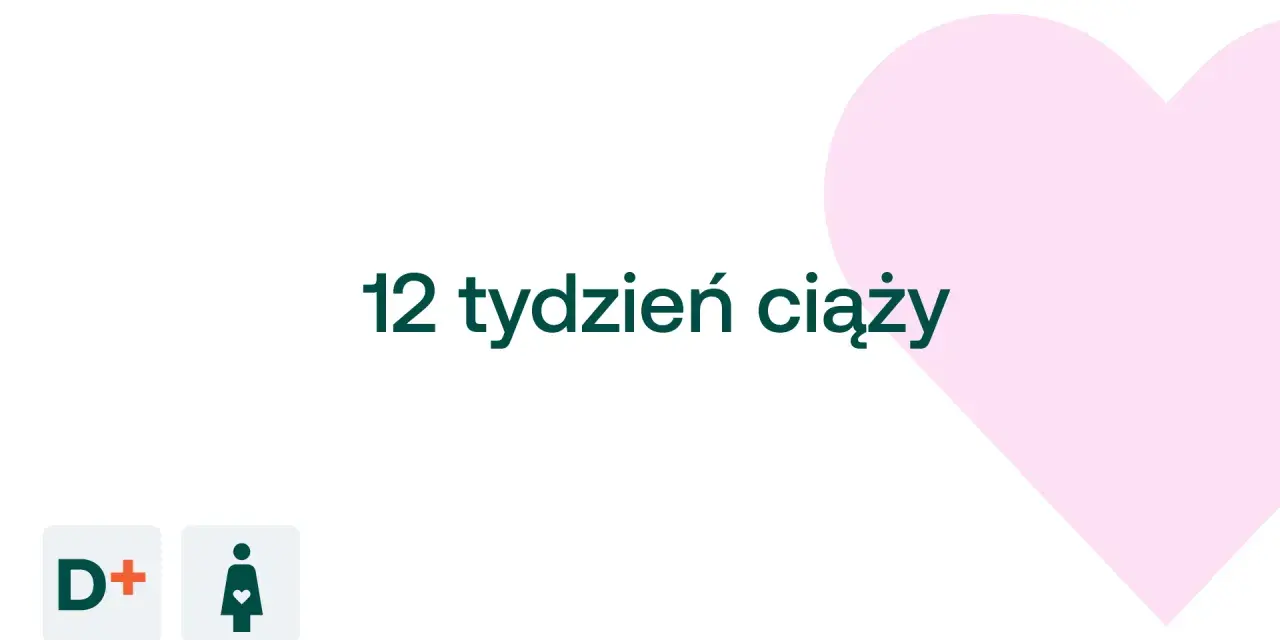 12 tydzień ciąży: dziecko rośnie, a serce mamy bije mocniej. Ikony D+ i kobiety w ciąży.