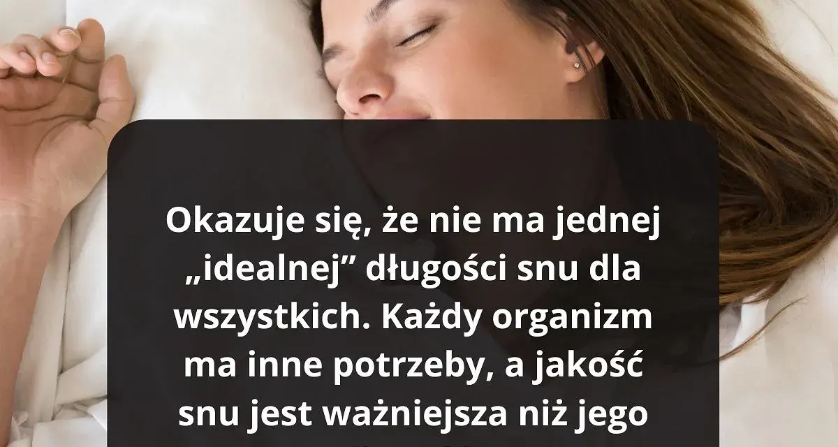 Kobieta śpi, choć tekst sugeruje, że walka z **insomnią** jest złożona, bo liczy się jakość snu, nie tylko jego długość.